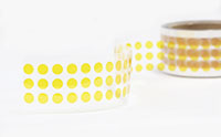 Kapton tape w/ silicone adhesive, .375" diameter discs, 2,000 pcs./rl