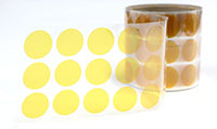 Kapton tape w/ silicone adhesive, 1" diameter discs, 1,000 pcs./rl